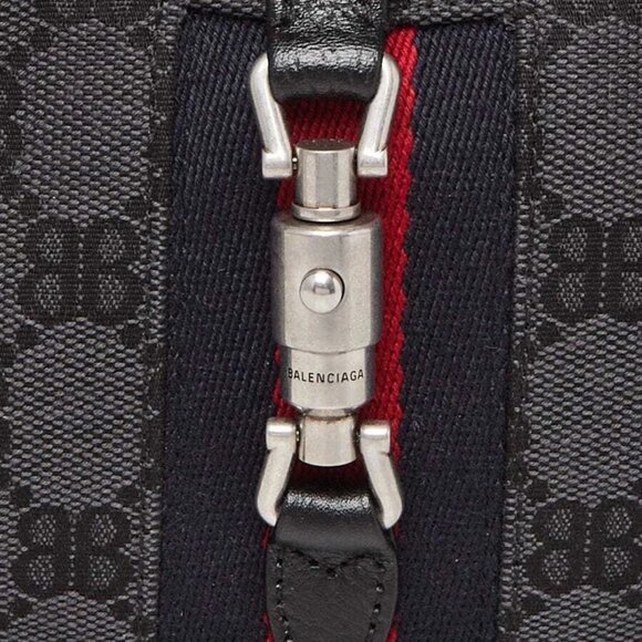 Balenciaga x Gucci Grey/Black Canvas/Leather The Hacker Project 1961 Mini Jac... - Picture 7 of 10